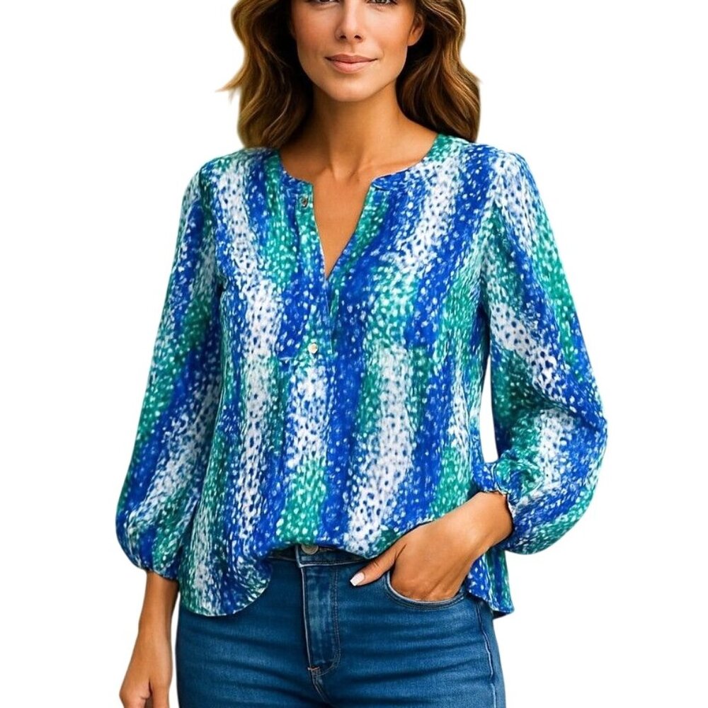 Vintage T Tahari Pullover Style Women's Lightweight Blouse - Size 1X
